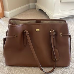 Coach bag, tan leather